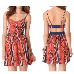BB Dakota Cutout Print Mini Dress